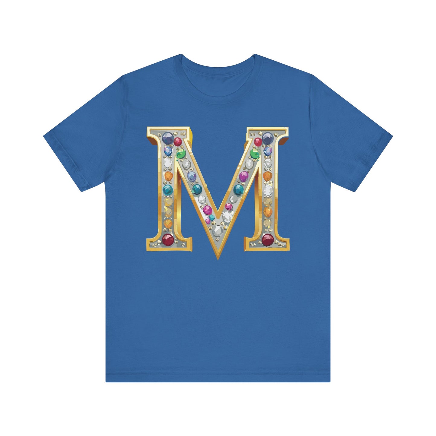 Letter Shirt, Shirt with Letters, Tee Shirt with Gold Letter, Shirt with Antique Letters