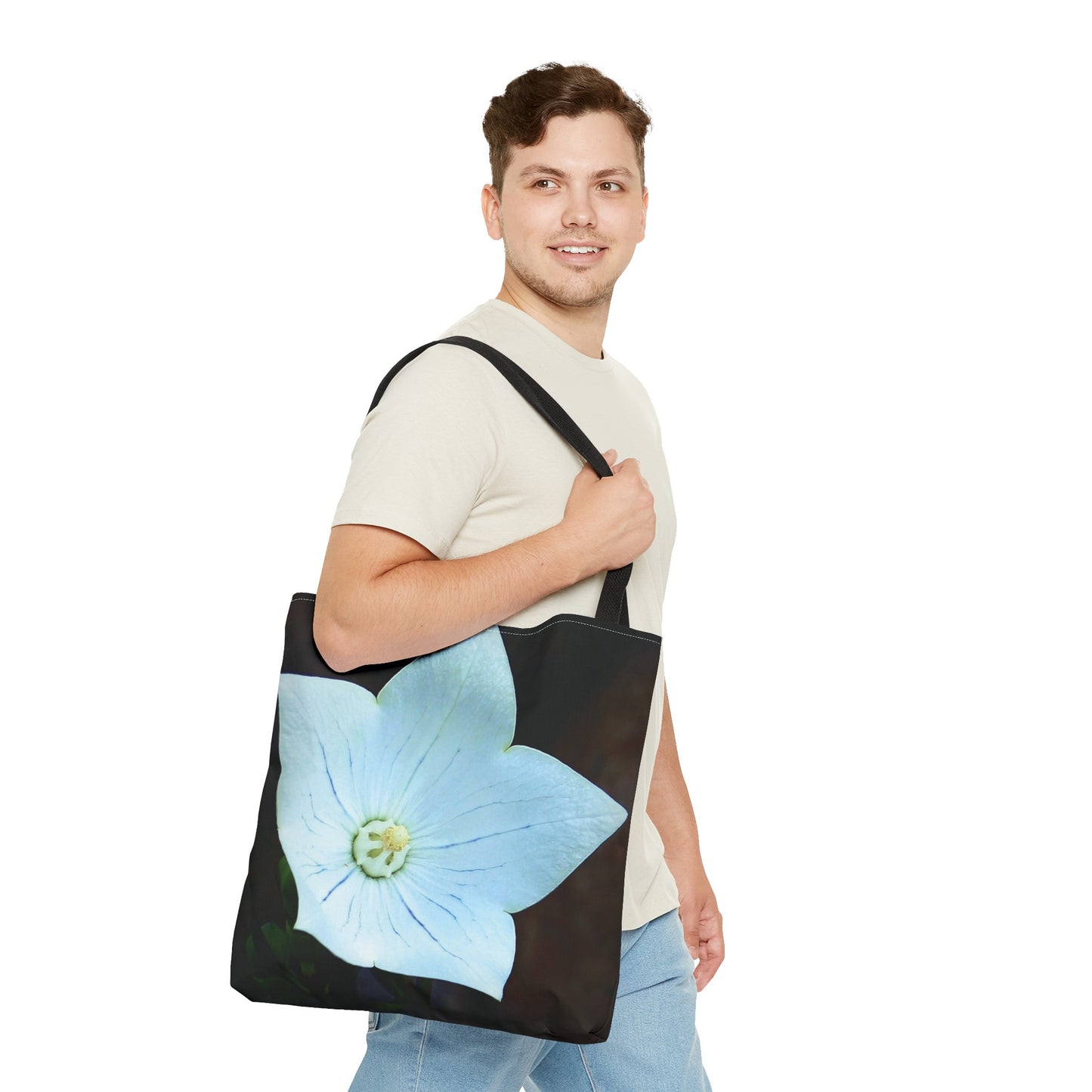 Canvas Bag with Floral Prints