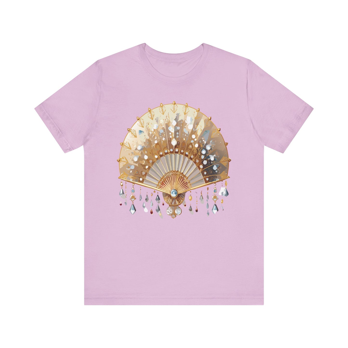 Fan shirt, Shirt with Fan, Tee Shirt with Gold Blower