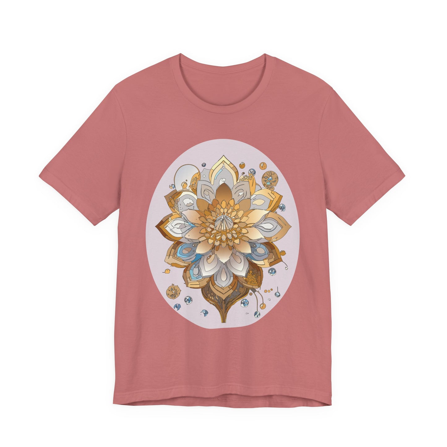 Floral Shirt, Flower Shirt, Tee Shirt with Antique Flower