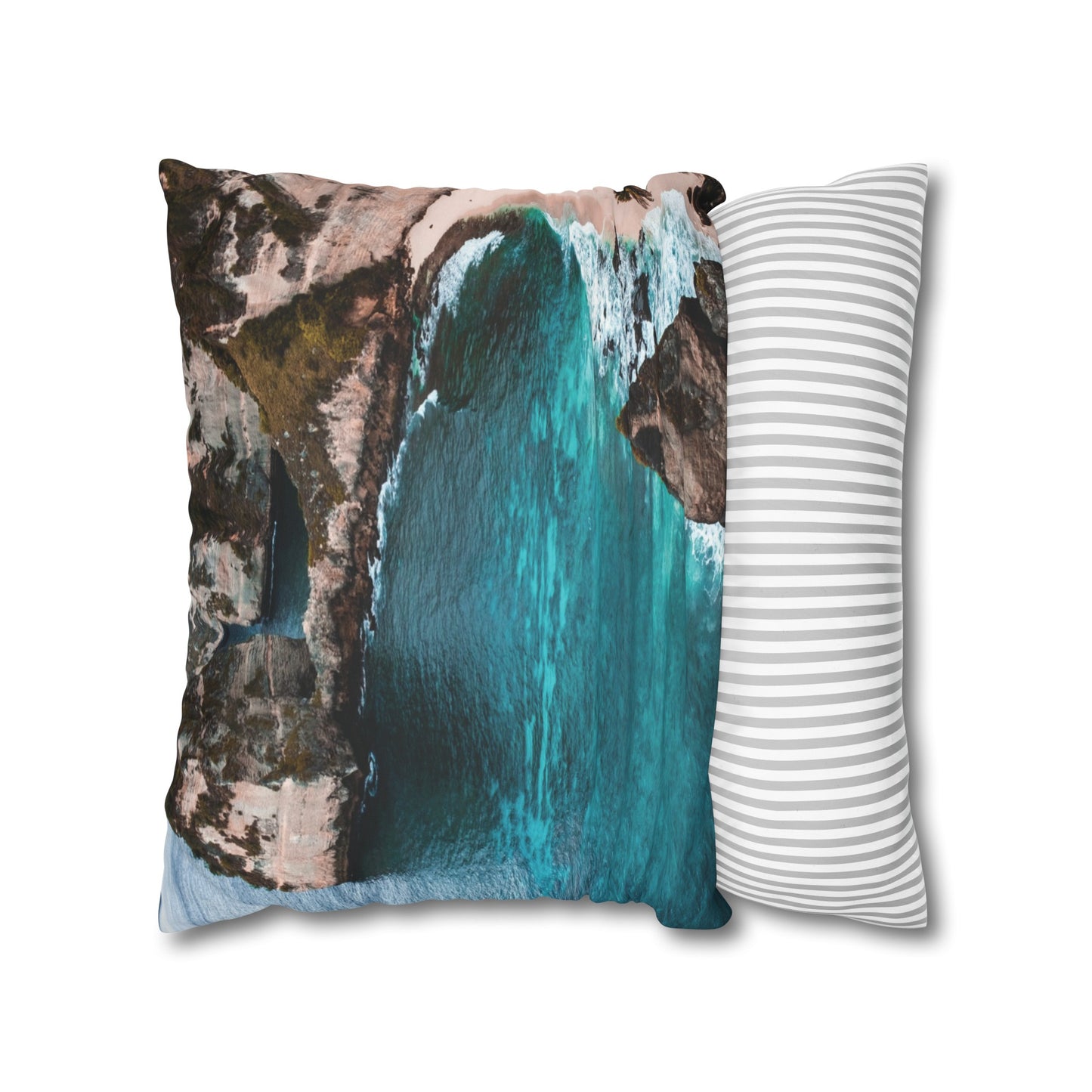 Beach Faux Suede Square Pillowcase