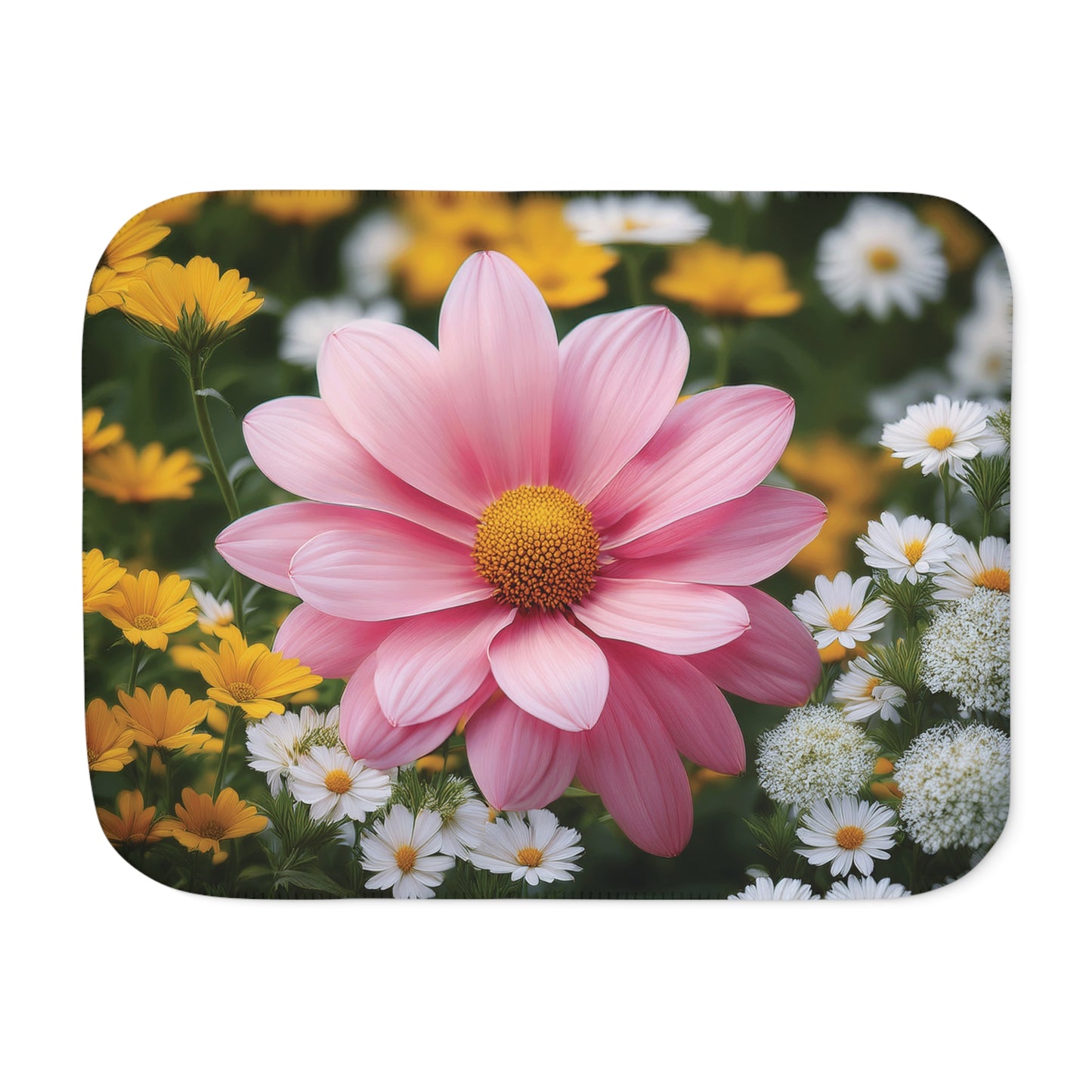 Floral Sherpa Blanket