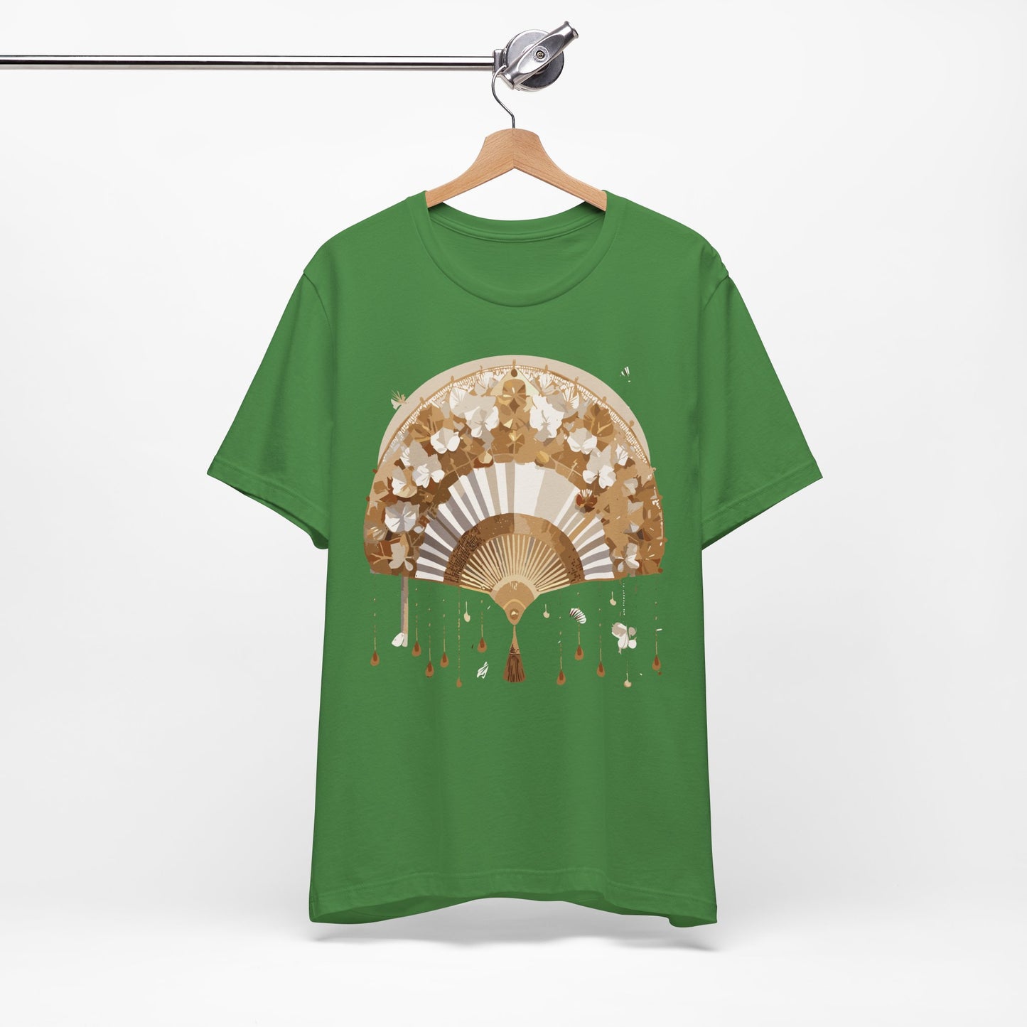 Fan shirt, Shirt with Fan, Tee Shirt with Gold Blower