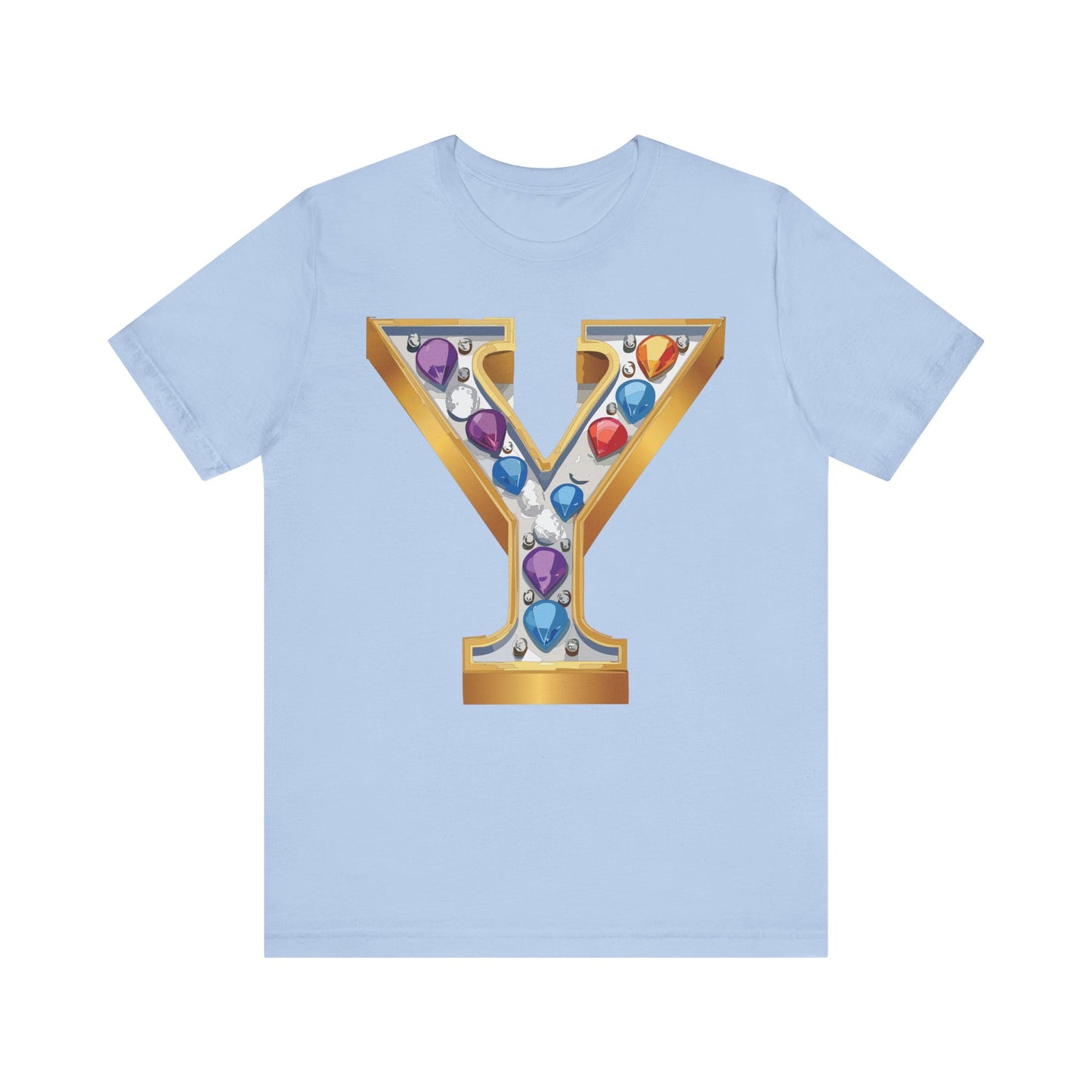 Letter Shirt, Shirt with Letters, Tee Shirt with Gold Letter, Shirt with Antique Letters