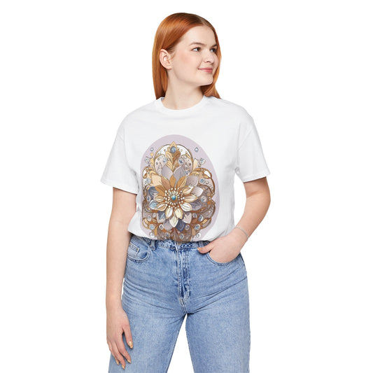 Floral Shirt, Flower Shirt, Tee Shirt with Antique Flower