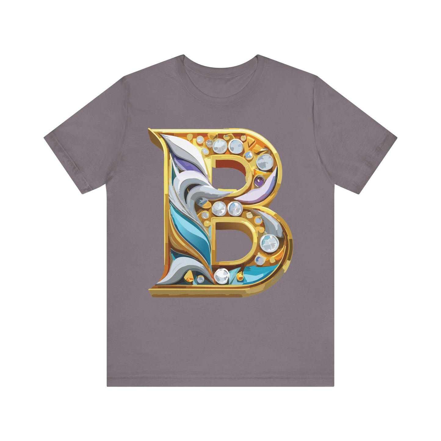 Letter Shirt, Shirt with Letters, Tee Shirt with Gold Letter, Shirt with Antique Letters