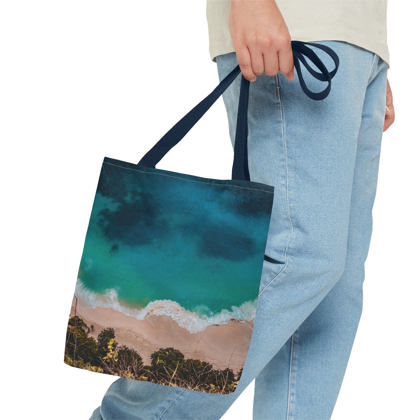 Canvas Bag with Beach Prints