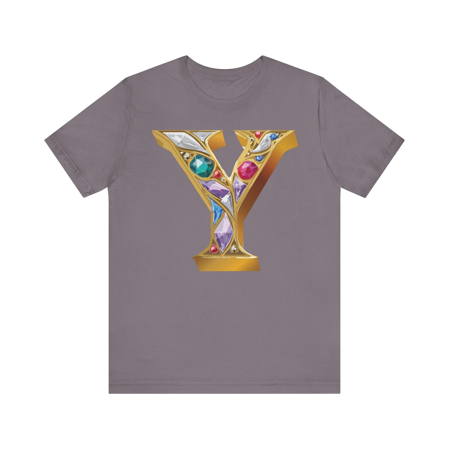 Letter Shirt, Shirt with Letters, Tee Shirt with Gold Letter, Shirt with Antique Letters