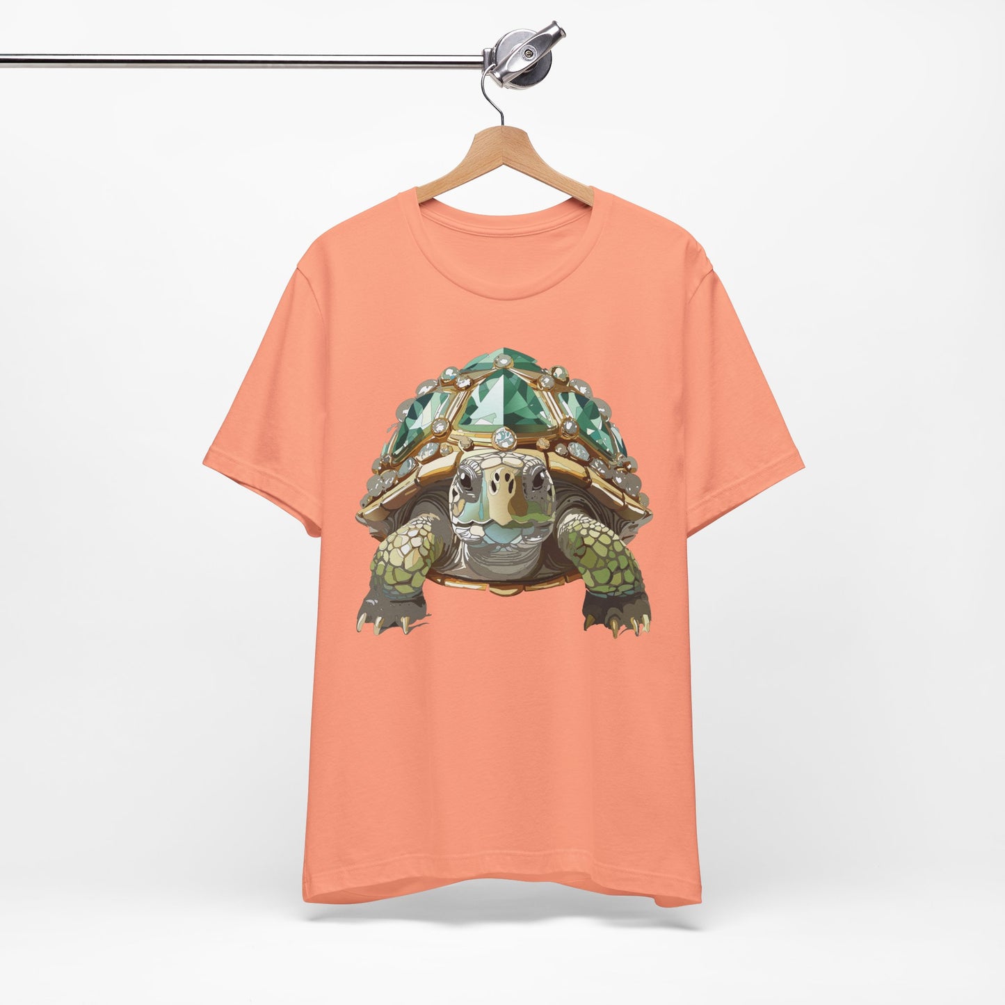 Animal Shirt, Shirt with Animal, Tee Shirt with Gold Animal Medal, Shirt with Antique Animal Medallion