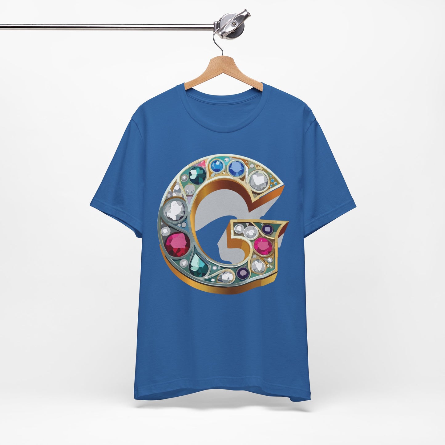 Letter Shirt, Shirt with Letters, Tee Shirt with Gold Letter, Shirt with Antique Letters