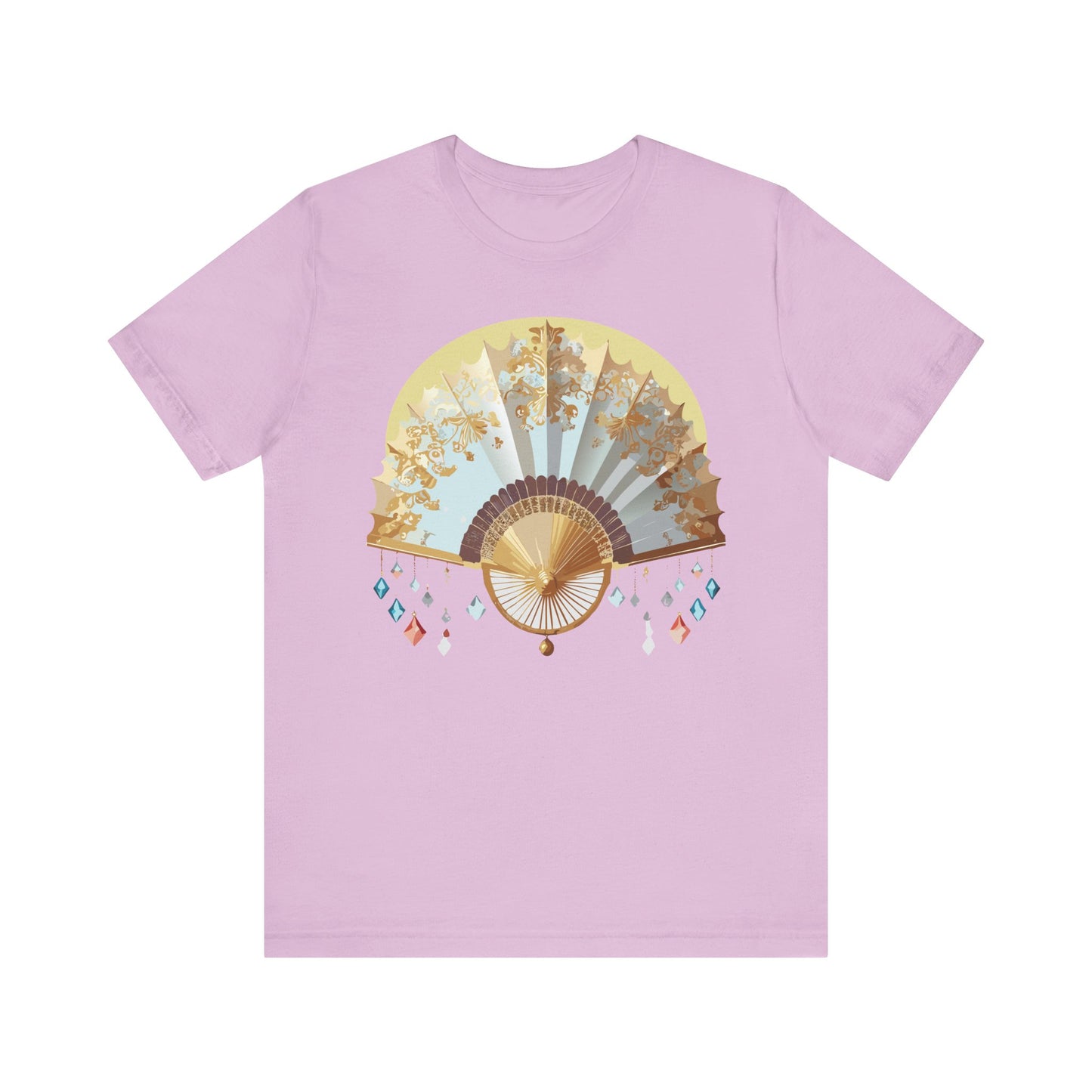 Fan shirt, Shirt with Fan, Tee Shirt with Gold Blower