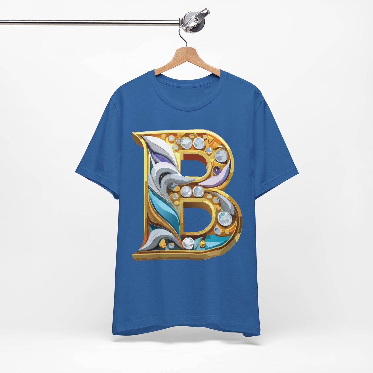 Letter Shirt, Shirt with Letters, Tee Shirt with Gold Letter, Shirt with Antique Letters