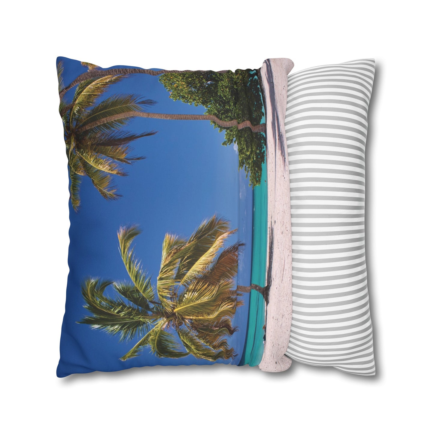 Beach Faux Suede Square Pillowcase