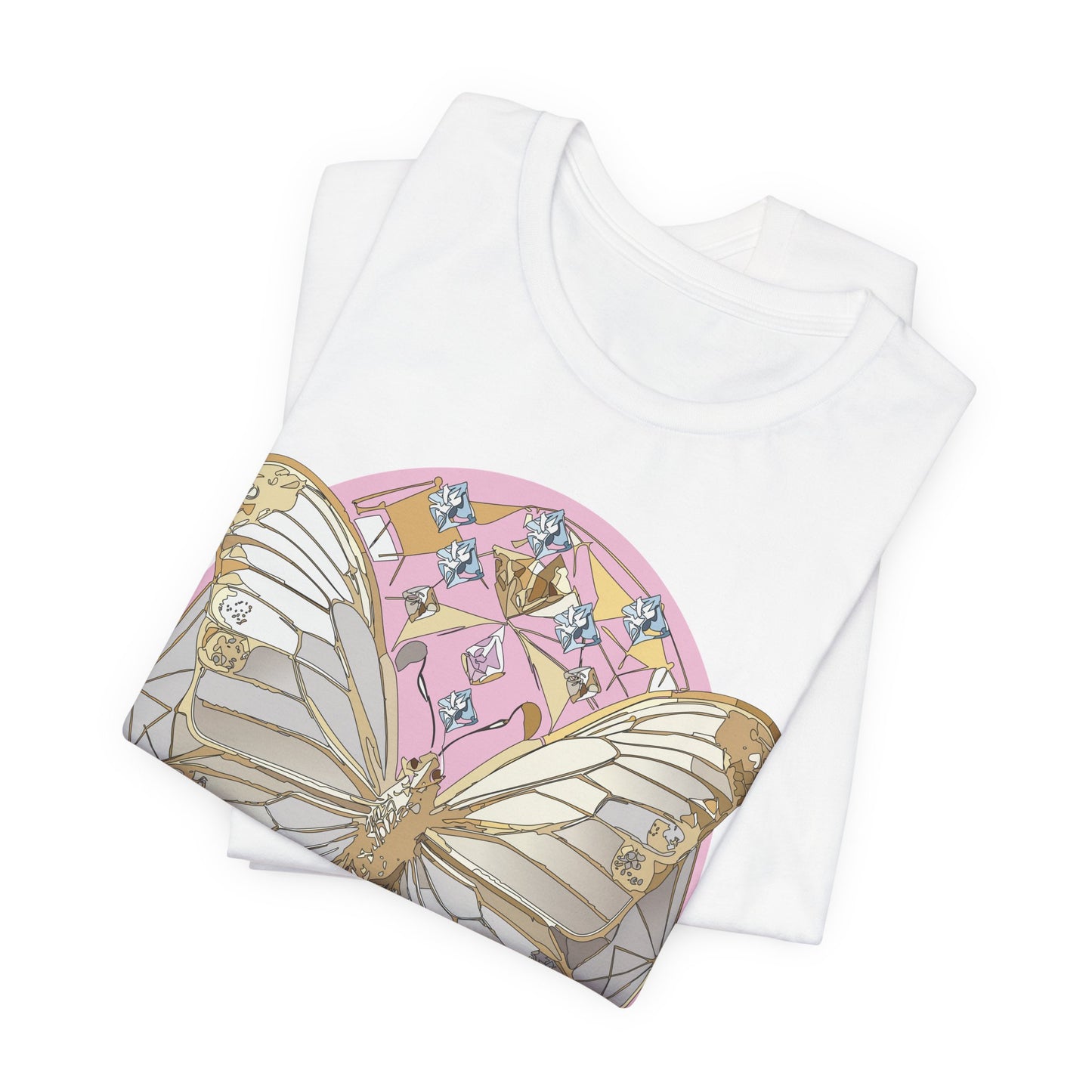 Butterfly Shirt, Shirt with Butterfly, Tee Shirt with Antique Butterfly