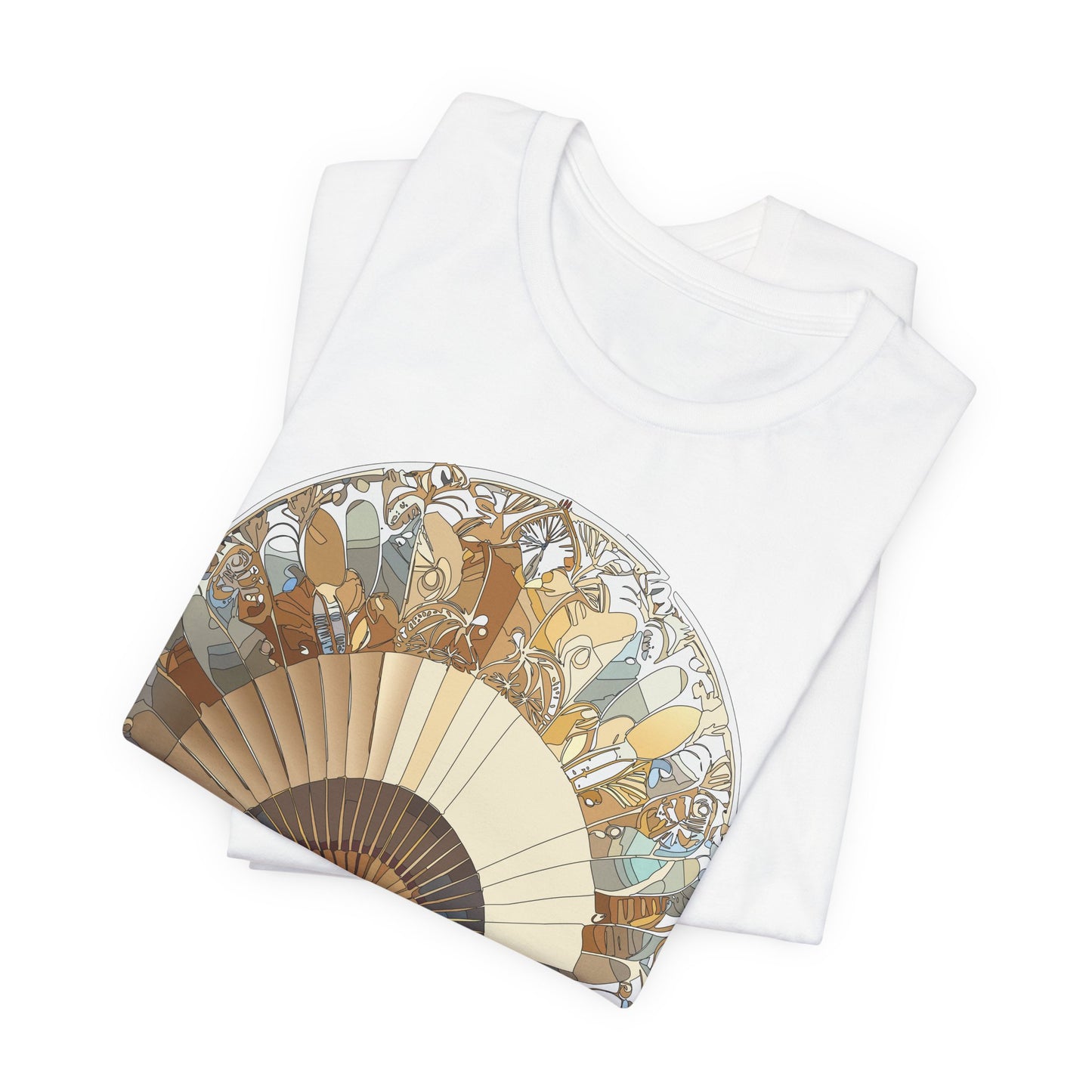 Fan shirt, Shirt with Fan, Tee Shirt with Gold Blower