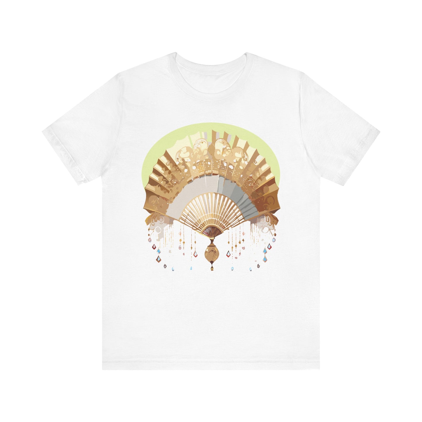 Fan shirt, Shirt with Fan, Tee Shirt with Gold Blower