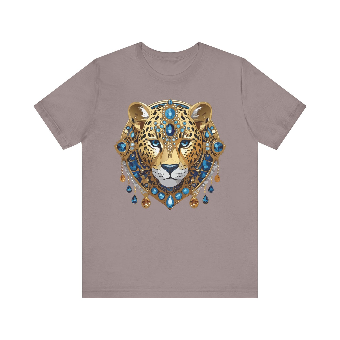 Animal Shirt, Shirt with Animal, Tee Shirt with Gold Animal Medal, Shirt with Antique Animal Medallion