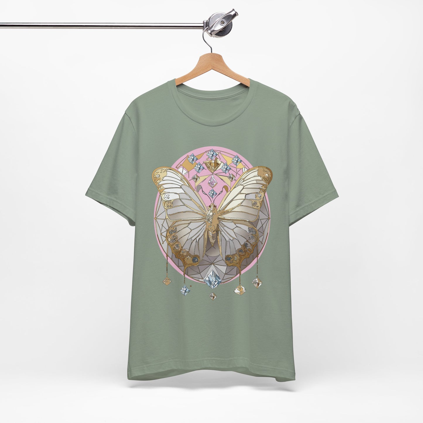 Butterfly Shirt, Shirt with Butterfly, Tee Shirt with Antique Butterfly