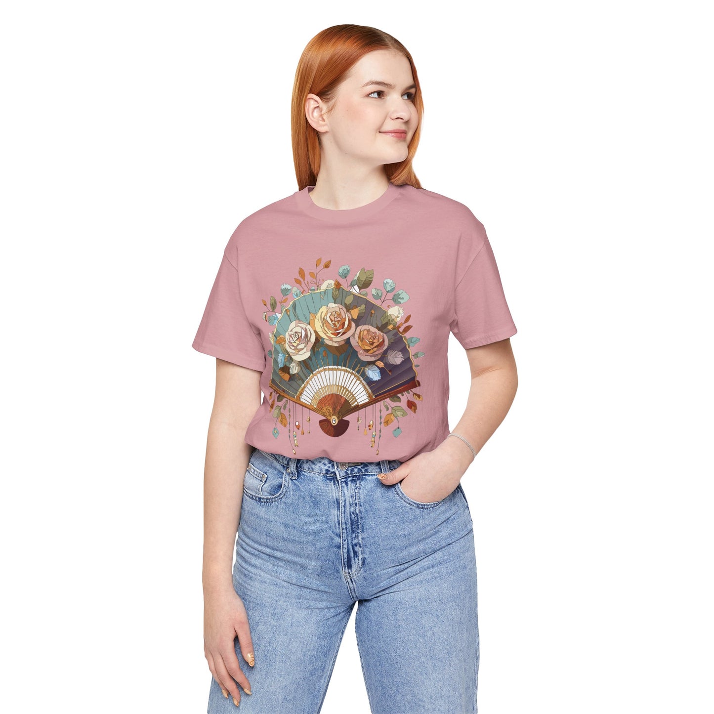 Fan shirt, Shirt with Fan, Tee Shirt with Gold Blower