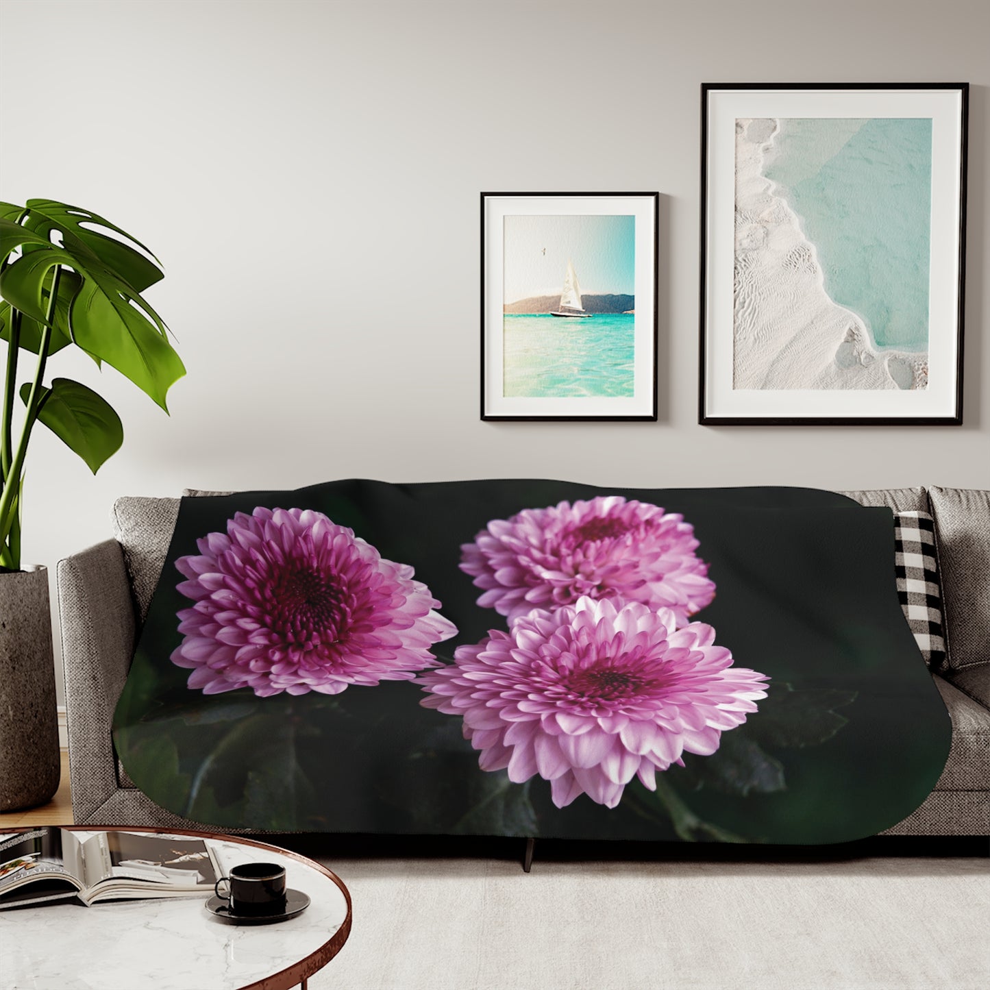 Floral Sherpa Blanket