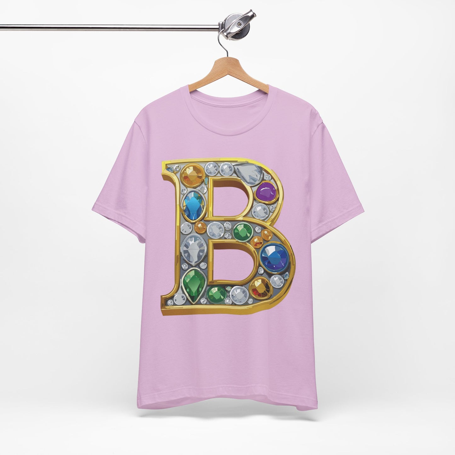 Letter Shirt, Shirt with Letters, Tee Shirt with Gold Letter, Shirt with Antique Letters