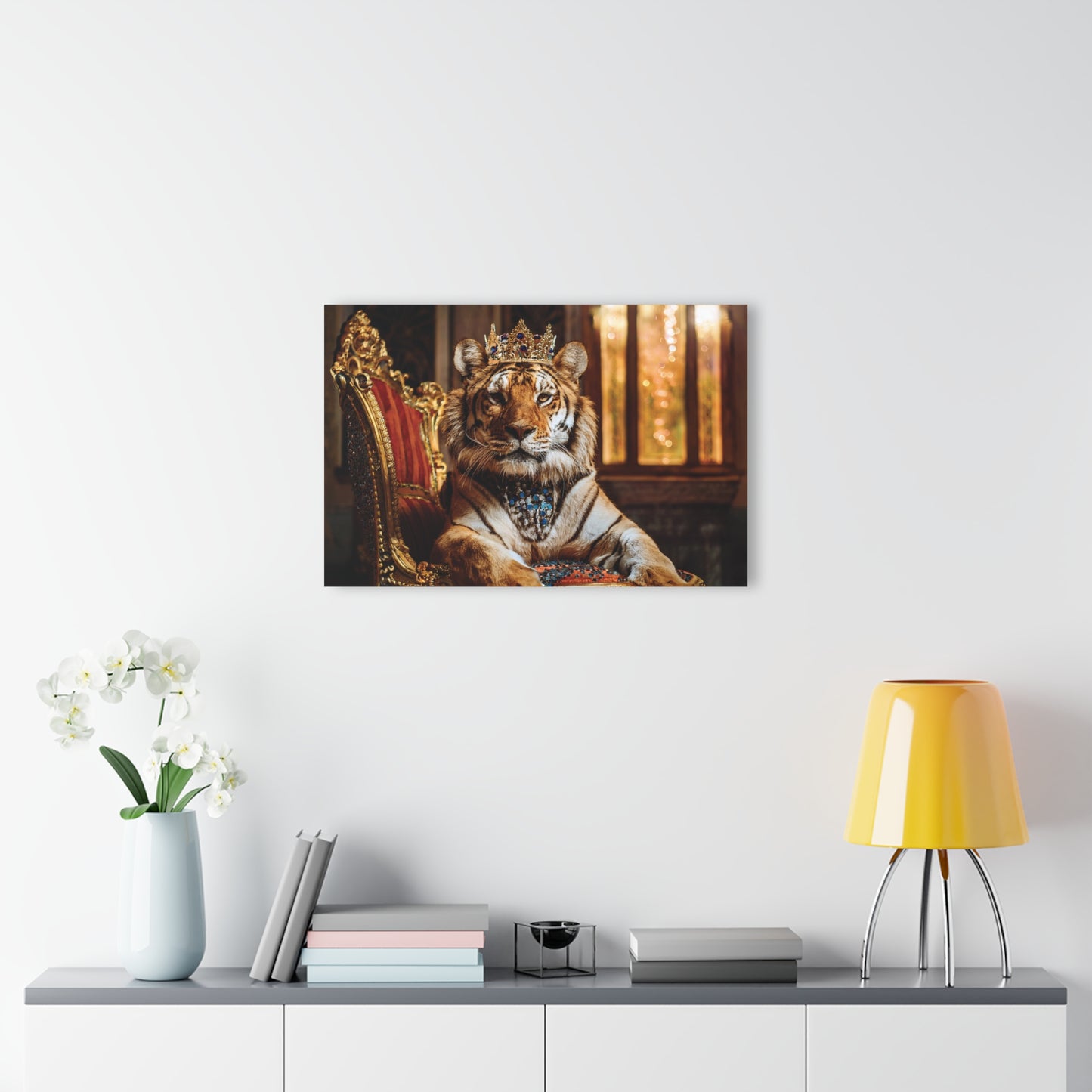 Crown Tiger Wall Decor, Wall Art Decor with Animals 2