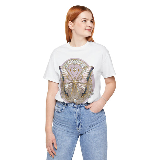 Butterfly Shirt, Shirt with Butterfly, Tee Shirt with Antique Butterfly