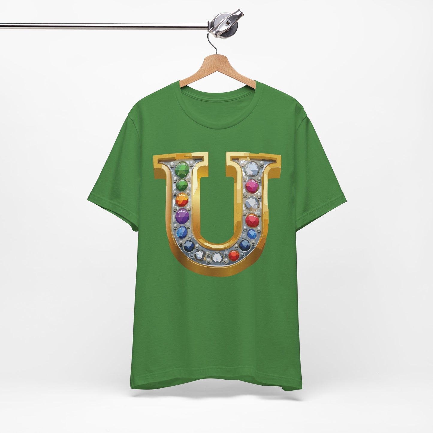 Letter Shirt, Shirt with Letters, Tee Shirt with Gold Letter, Shirt with Antique Letters