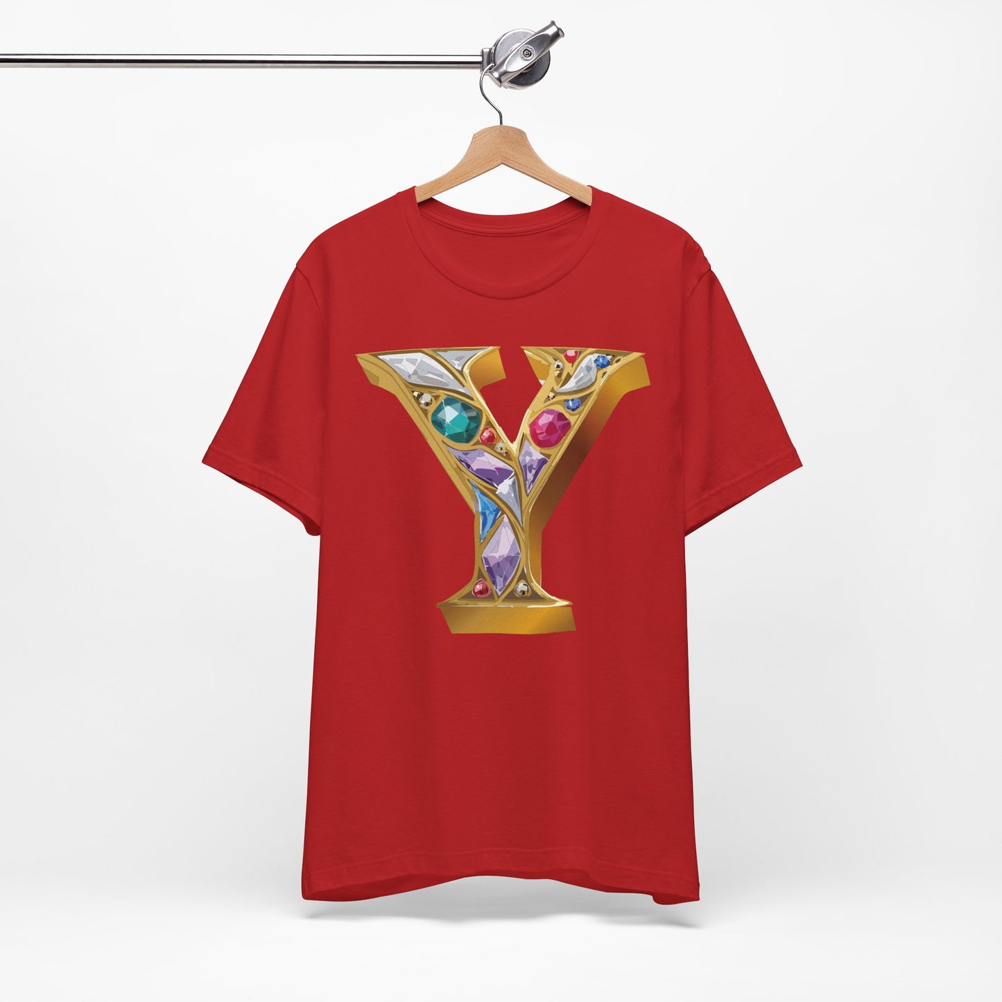 Letter Shirt, Shirt with Letters, Tee Shirt with Gold Letter, Shirt with Antique Letters