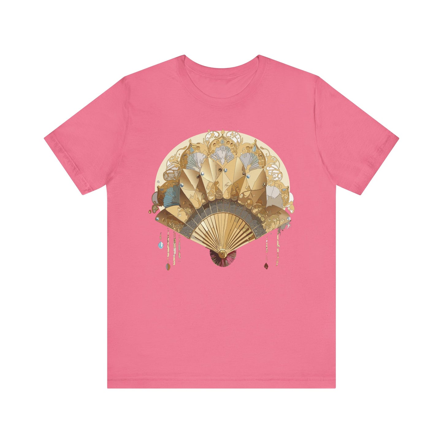 Fan shirt, Shirt with Fan, Tee Shirt with Gold Blower
