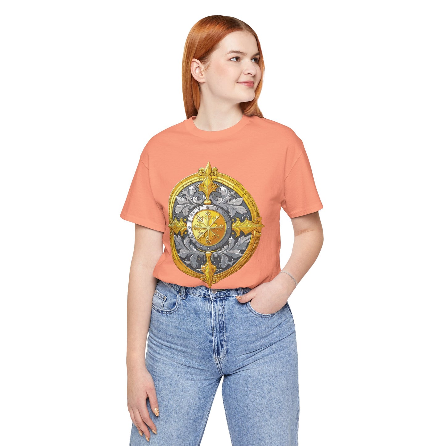 Coin Shirt, Shirt with Coin, Tee Shirt with Gold Coin, Shirt with Antique Coin