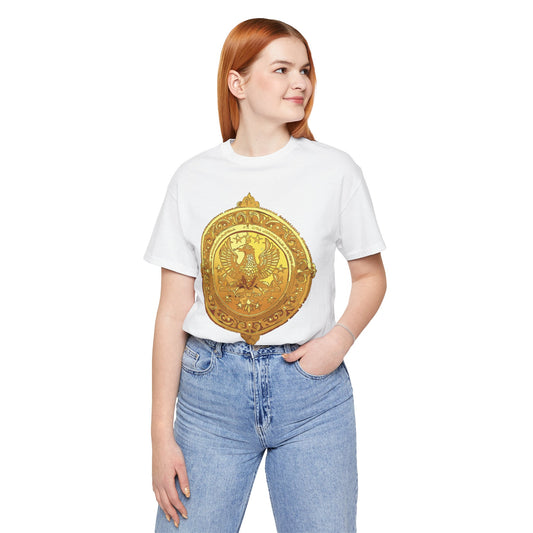 Coin Shirt, Shirt with Coin, Tee Shirt with Gold Coin, Shirt with Antique Coin