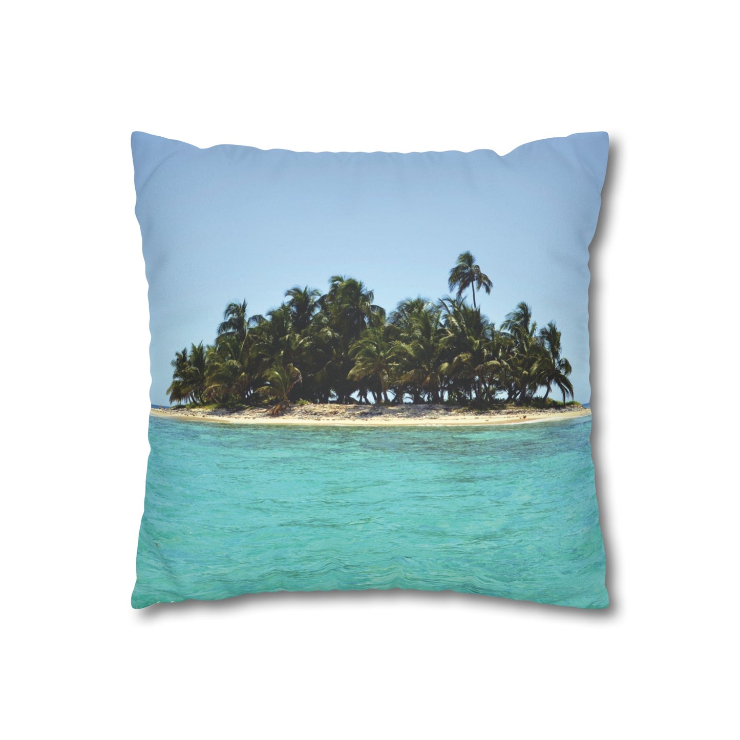 Beach Faux Suede Square Pillowcase