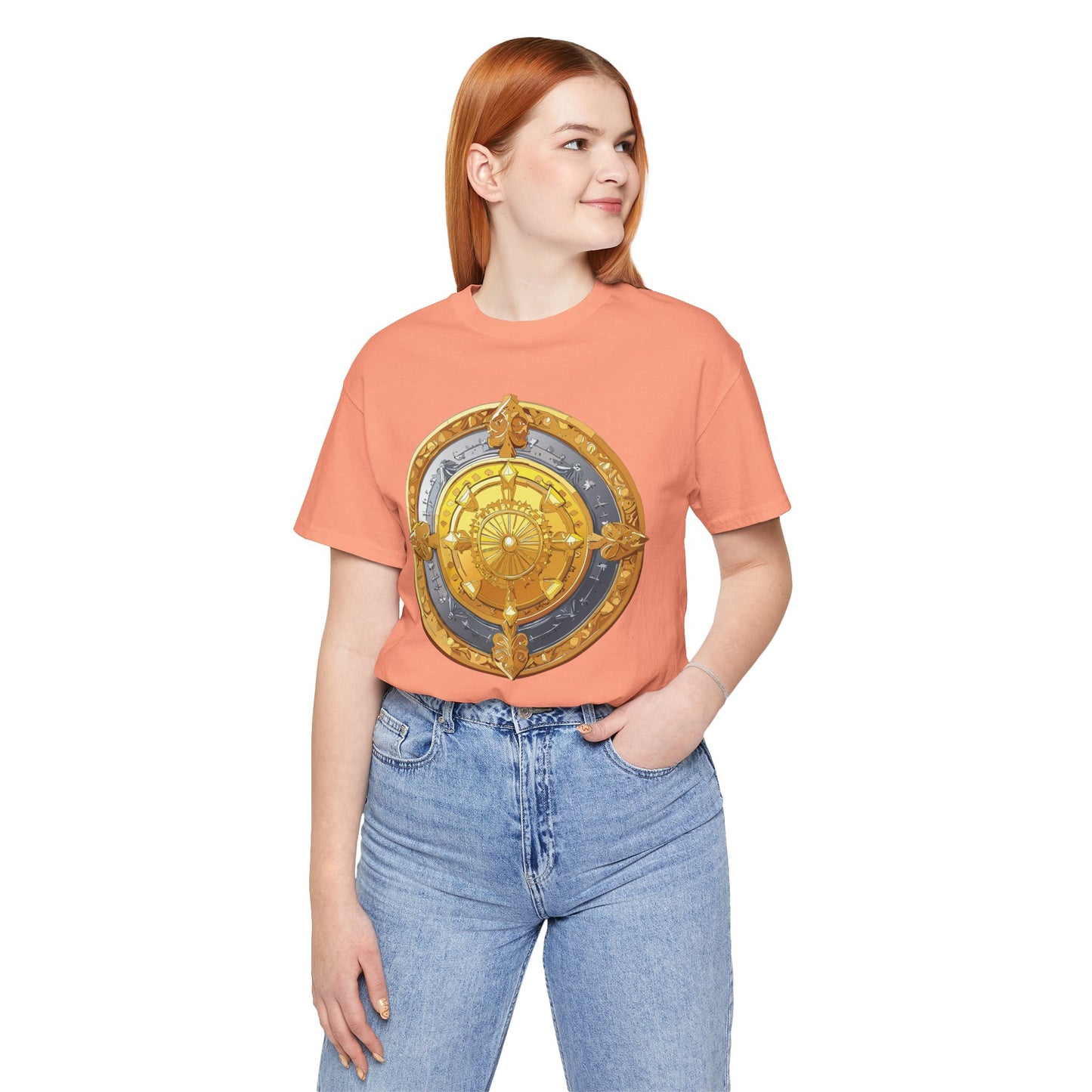 Coin Shirt, Shirt with Coin, Tee Shirt with Gold Coin, Shirt with Antique Coin