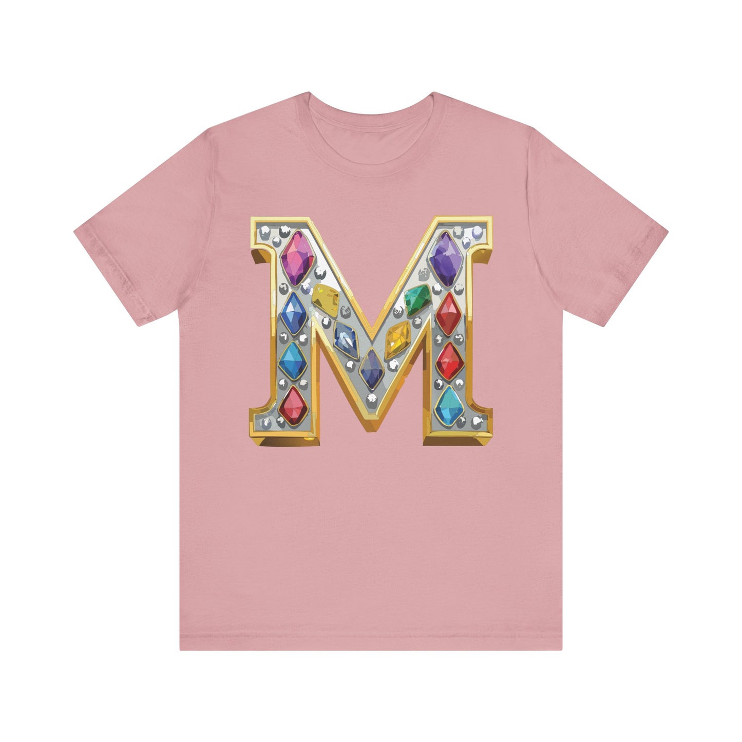 Letter Shirt, Shirt with Letters, Tee Shirt with Gold Letter, Shirt with Antique Letters