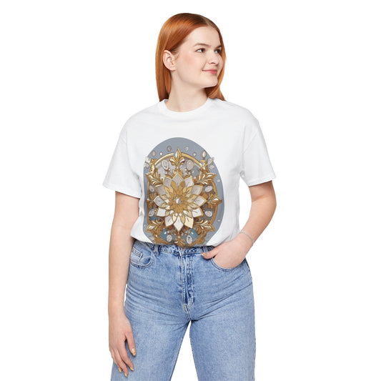 Floral Shirt, Flower Shirt, Tee Shirt with Antique Flower