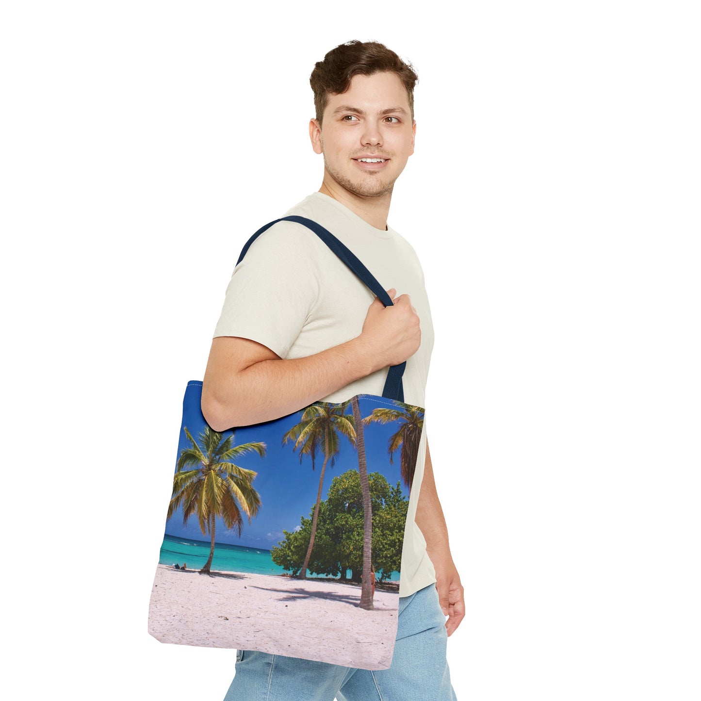 Canvas Bag with Beach Prints