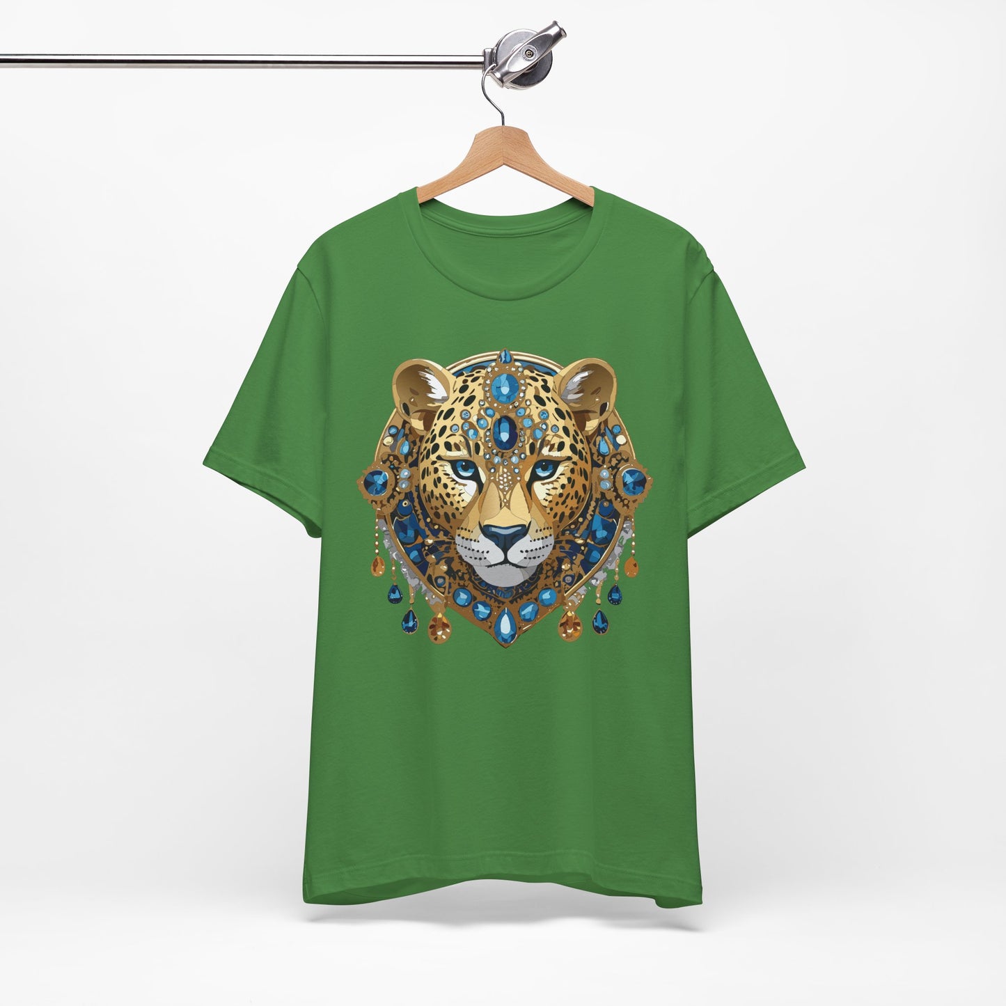 Animal Shirt, Shirt with Animal, Tee Shirt with Gold Animal Medal, Shirt with Antique Animal Medallion