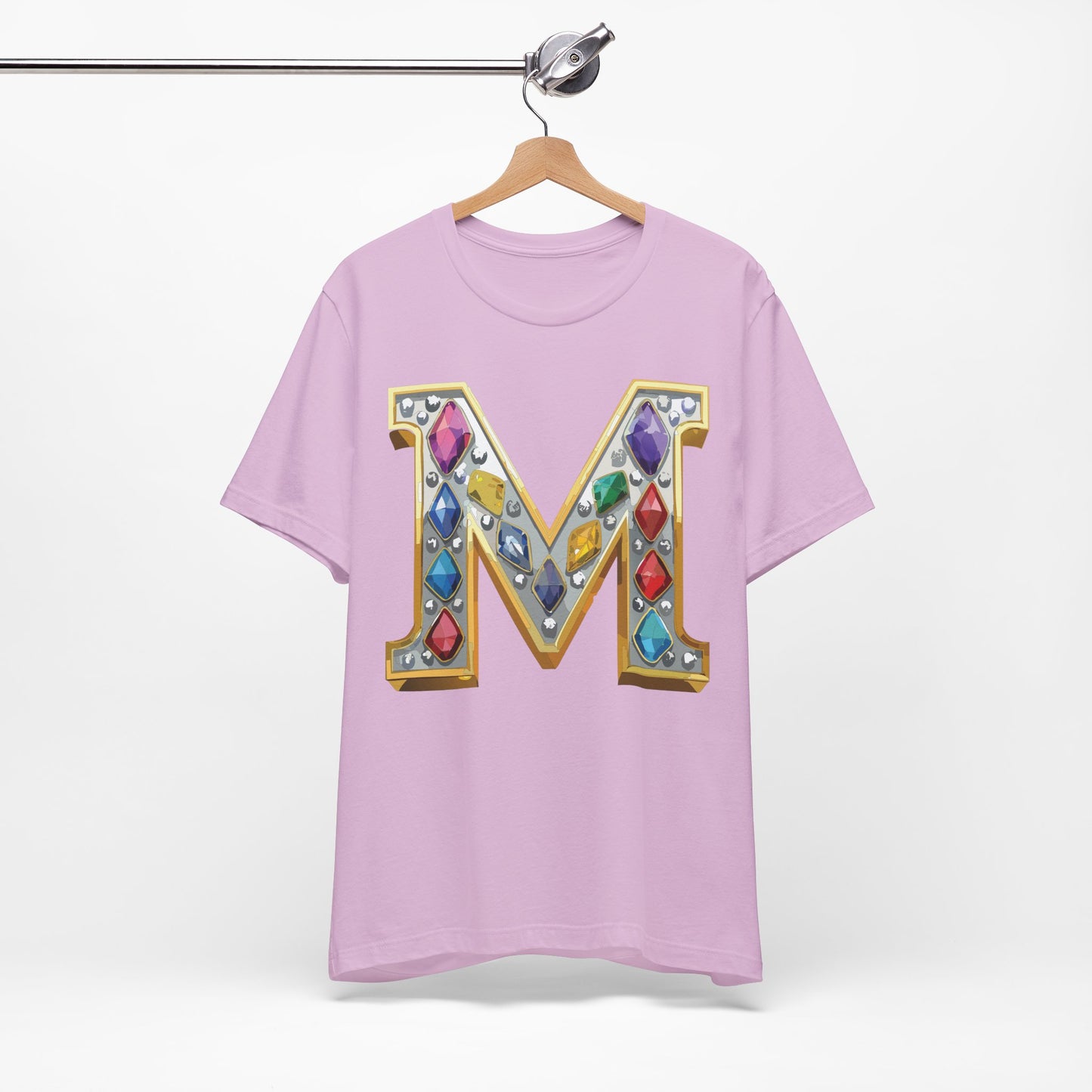 Letter Shirt, Shirt with Letters, Tee Shirt with Gold Letter, Shirt with Antique Letters