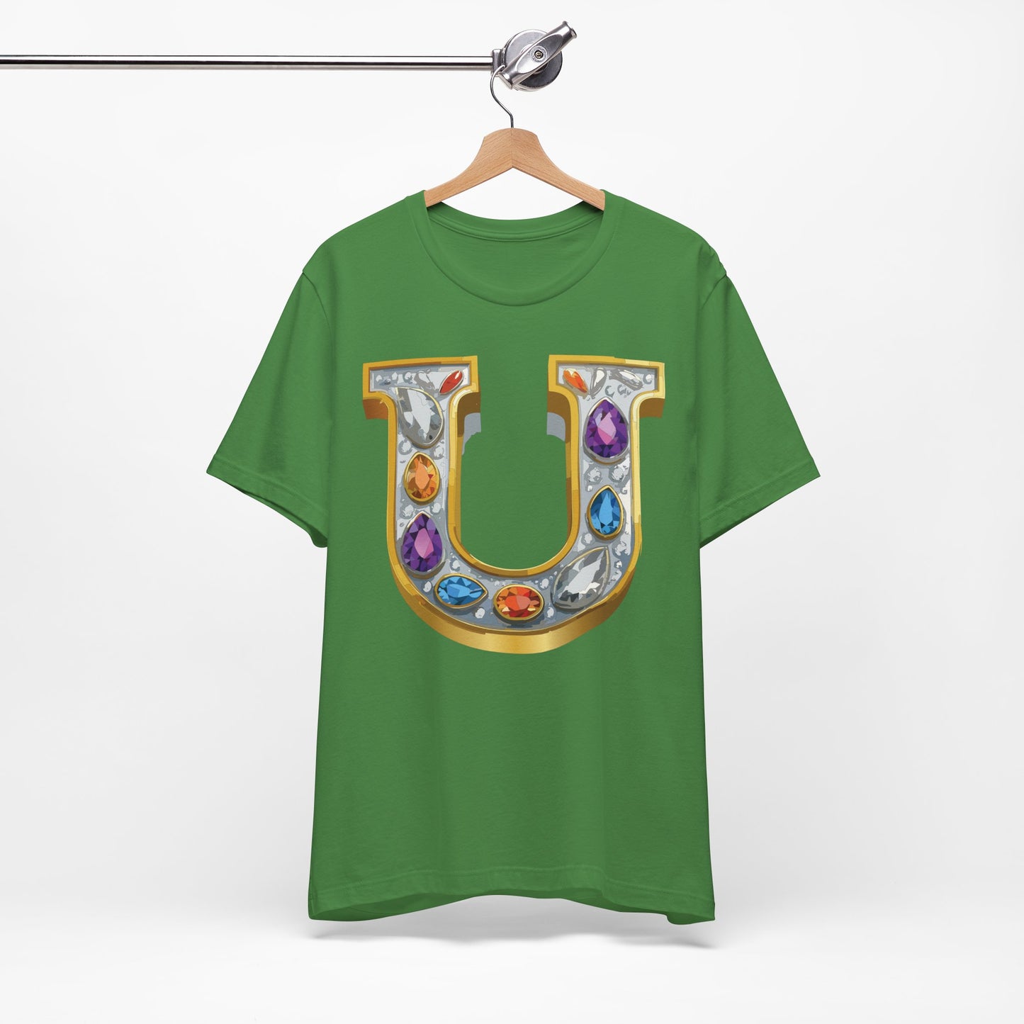 Letter Shirt, Shirt with Letters, Tee Shirt with Gold Letter, Shirt with Antique Letters