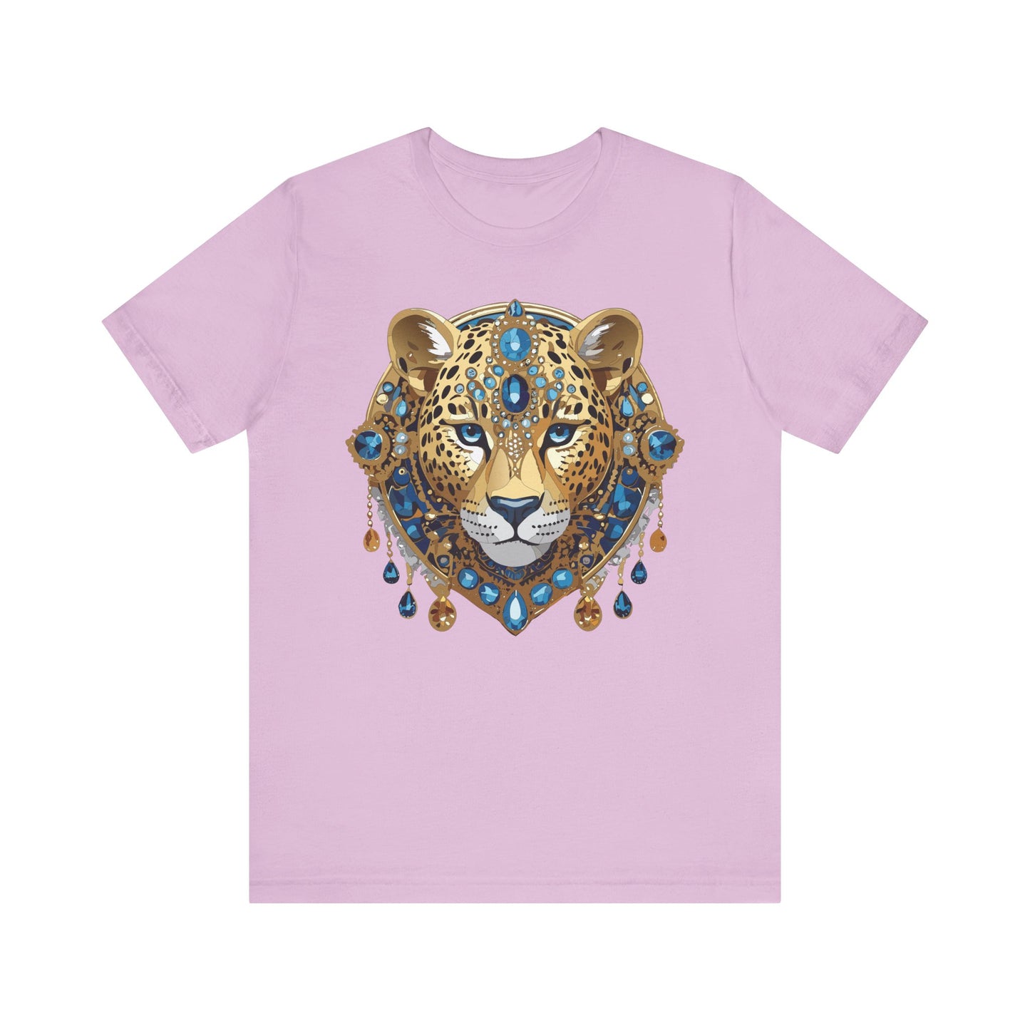 Animal Shirt, Shirt with Animal, Tee Shirt with Gold Animal Medal, Shirt with Antique Animal Medallion