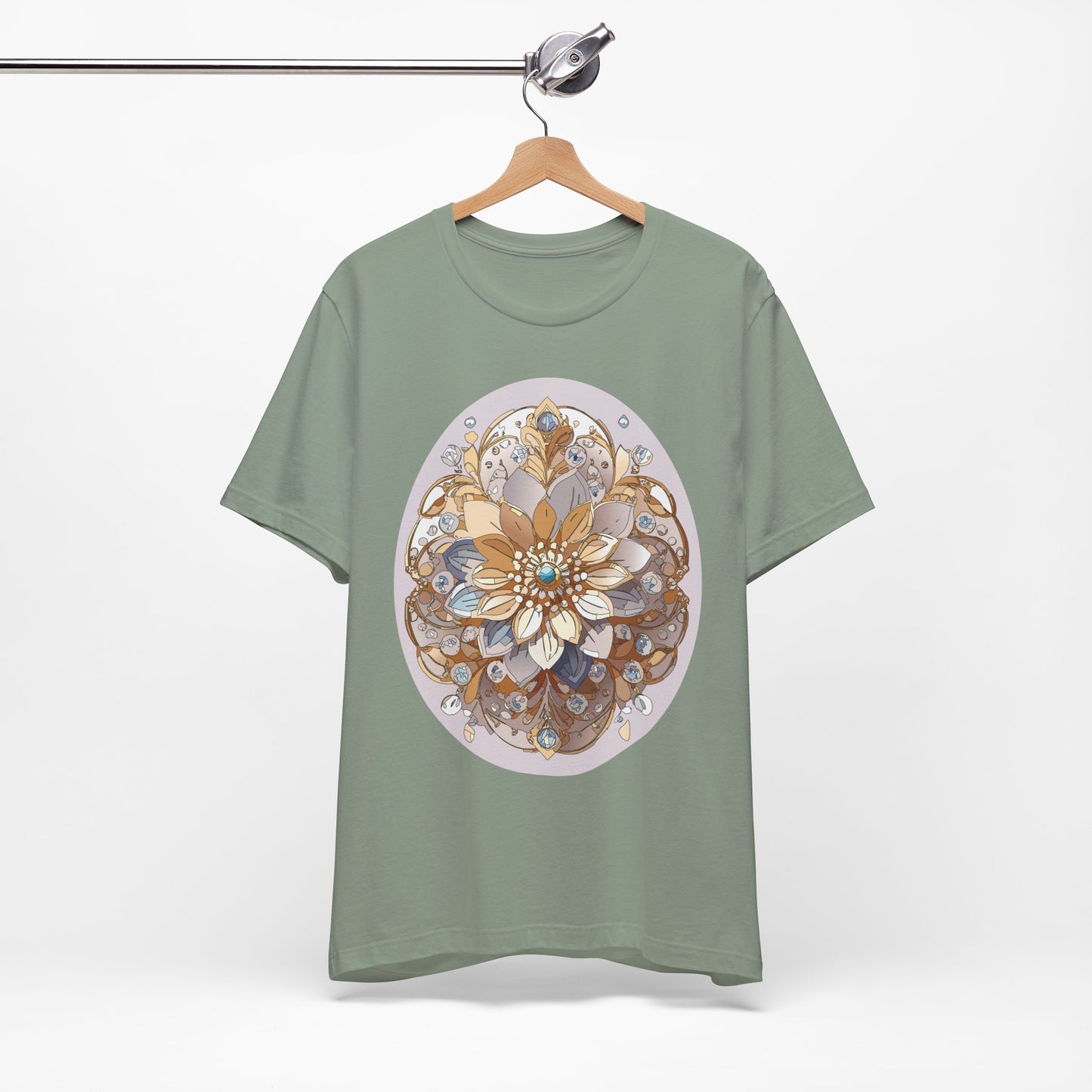 Floral Shirt, Flower Shirt, Tee Shirt with Antique Flower