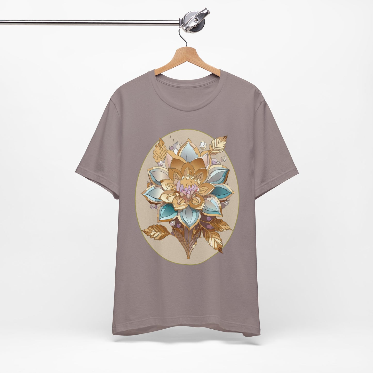 Floral Shirt, Flower Shirt, Tee Shirt with Antique Flower