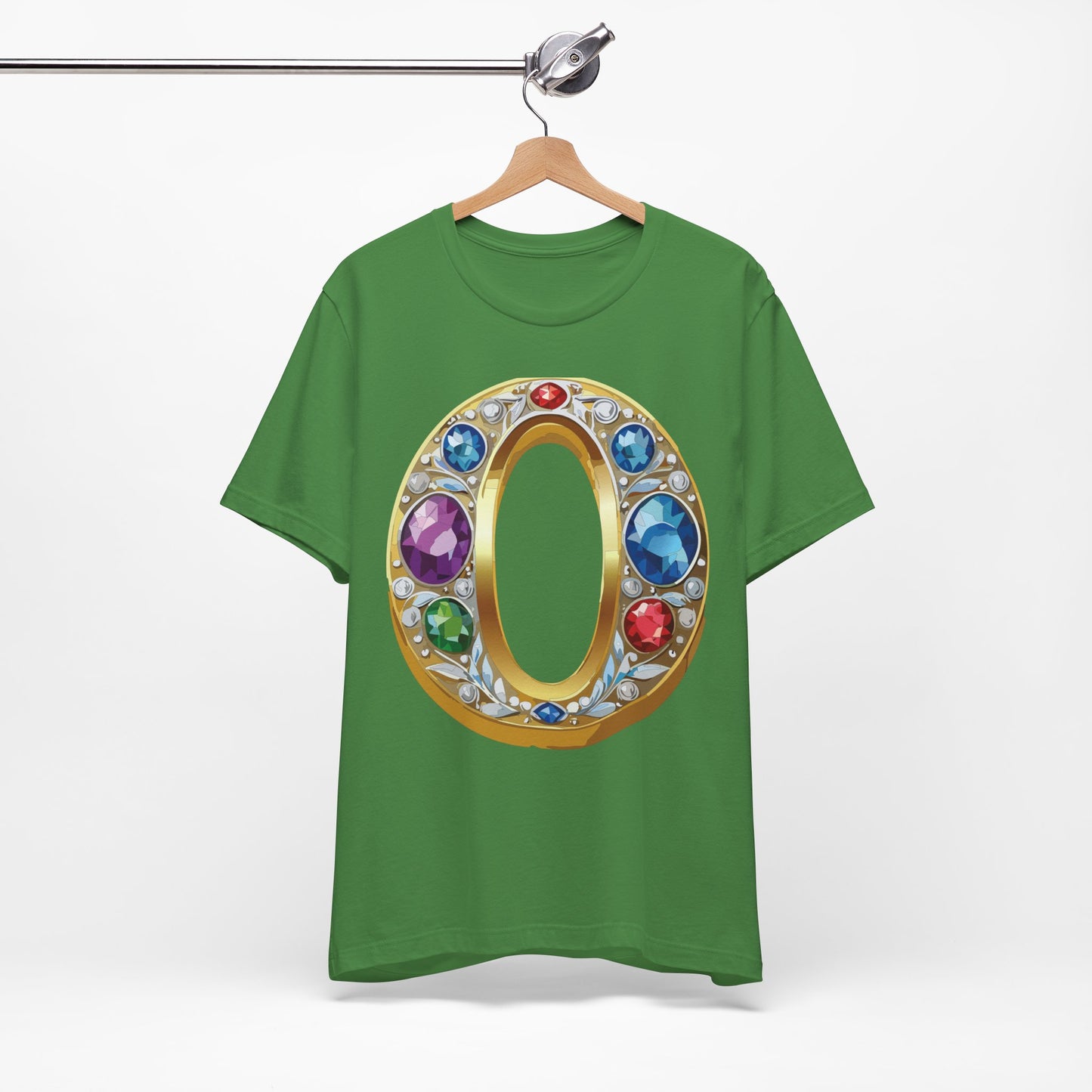 Letter Shirt, Shirt with Letters, Tee Shirt with Gold Letter, Shirt with Antique Letters