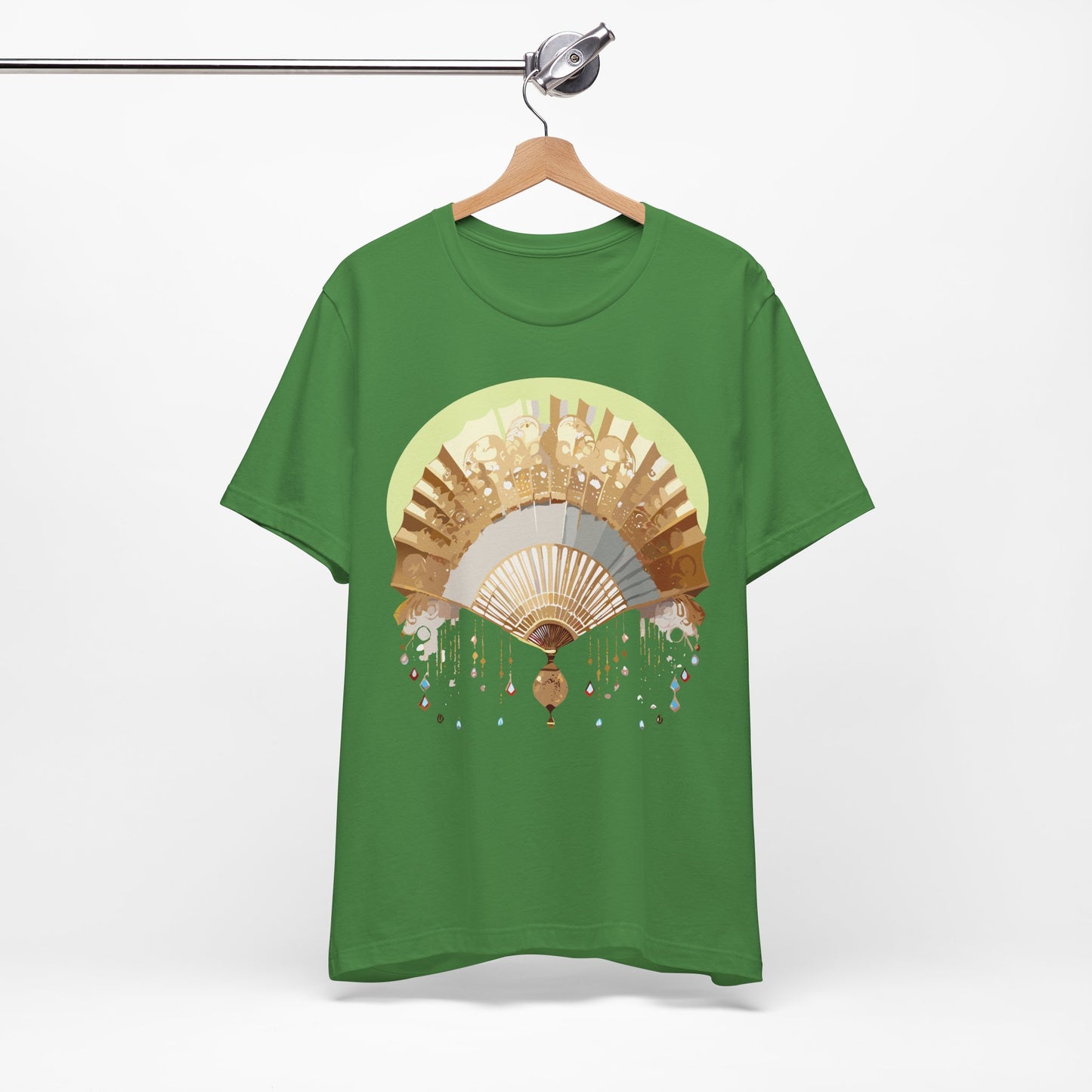 Fan shirt, Shirt with Fan, Tee Shirt with Gold Blower
