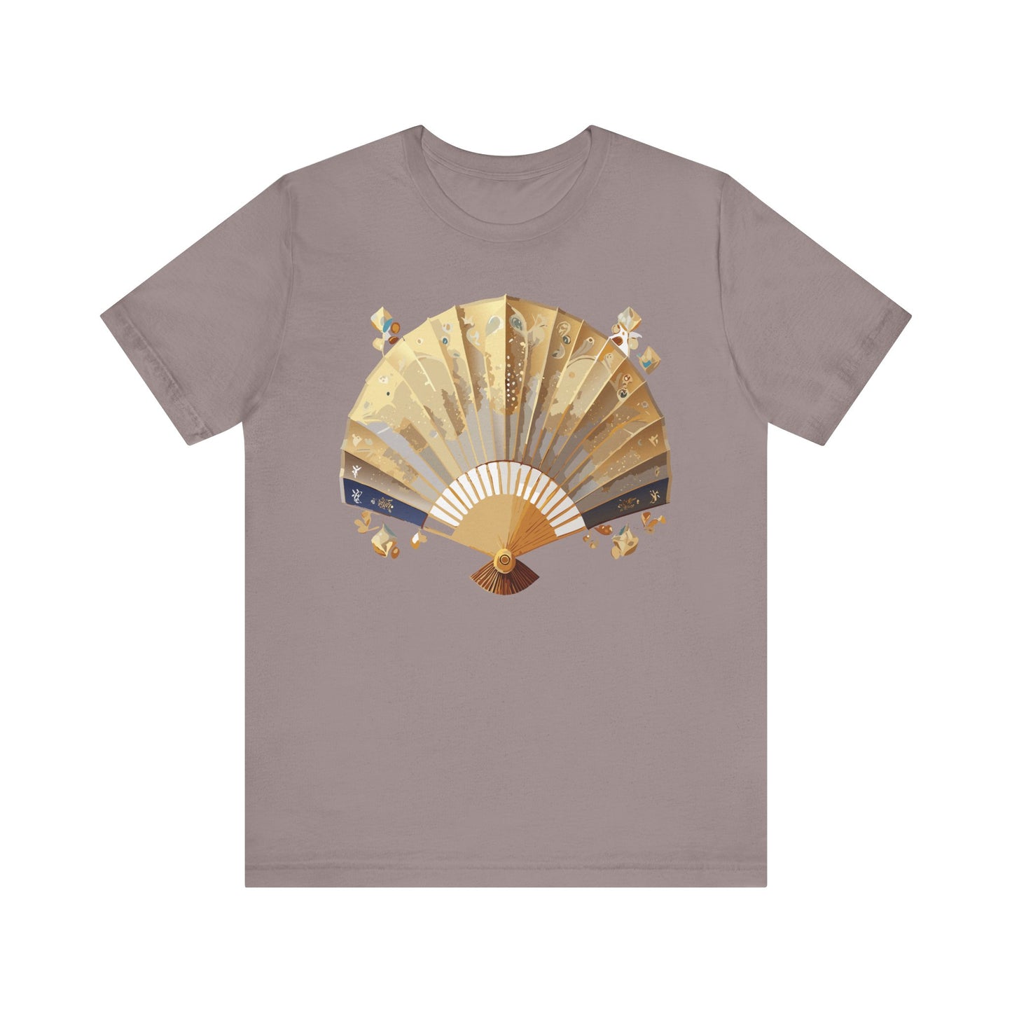 Fan shirt, Shirt with Fan, Tee Shirt with Gold Blower
