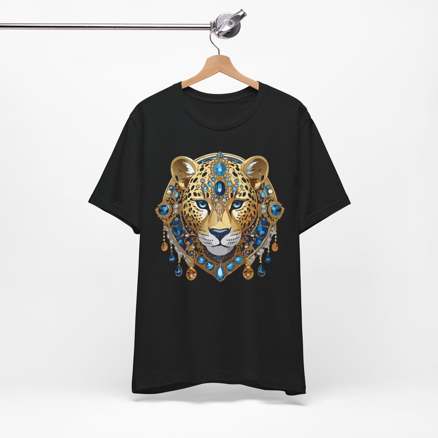 Animal Shirt, Shirt with Animal, Tee Shirt with Gold Animal Medal, Shirt with Antique Animal Medallion