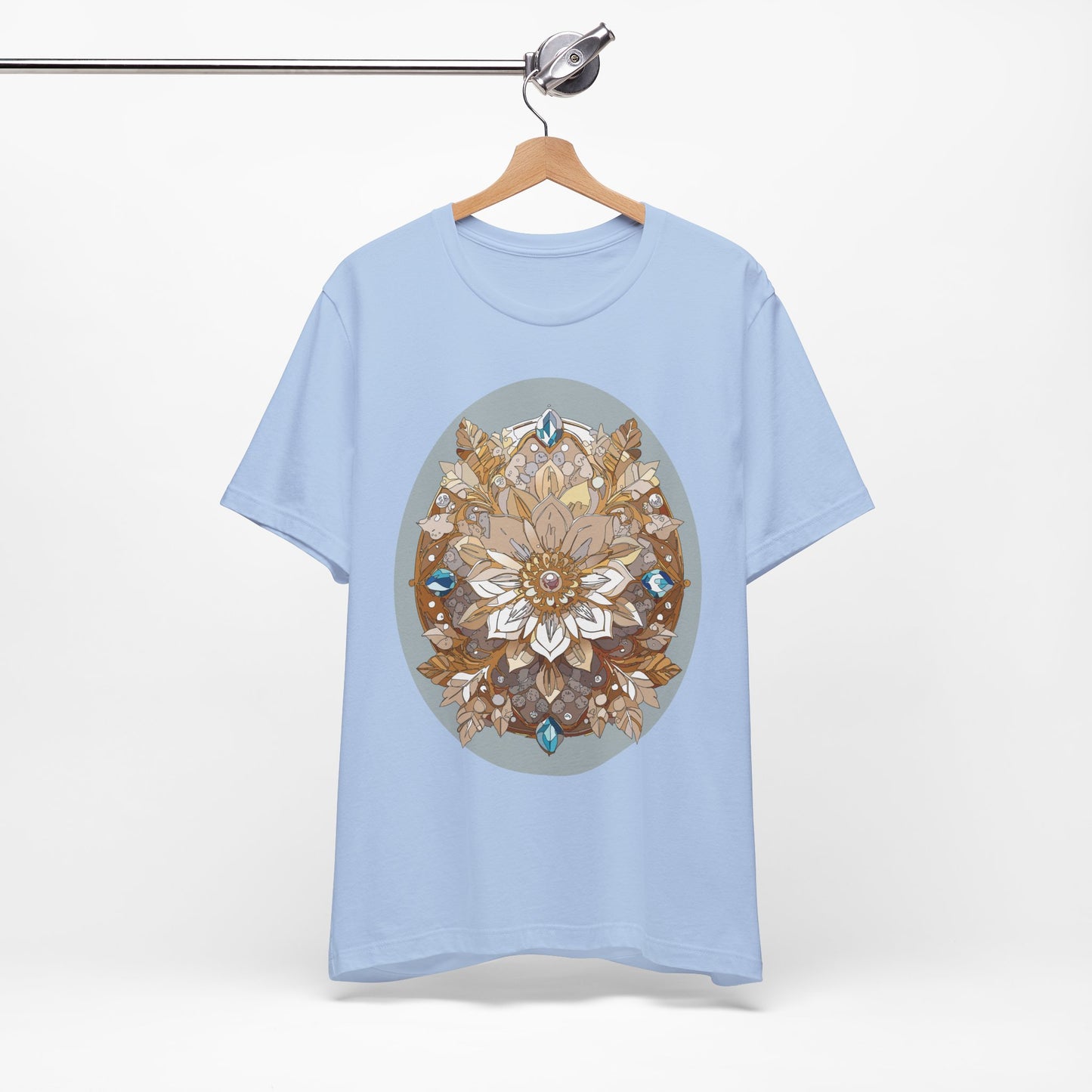Floral Shirt, Flower Shirt, Tee Shirt with Antique Flower