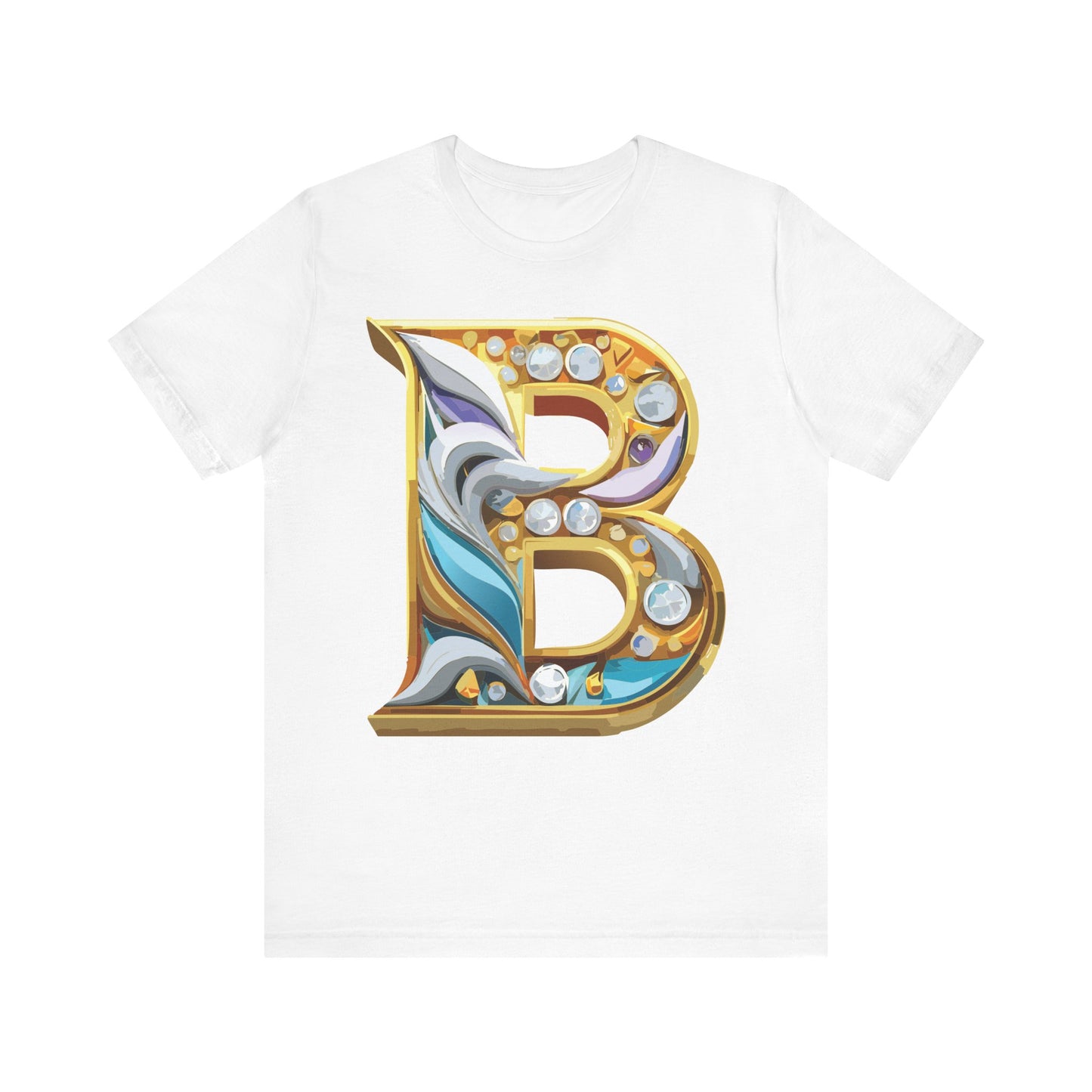 Letter Shirt, Shirt with Letters, Tee Shirt with Gold Letter, Shirt with Antique Letters