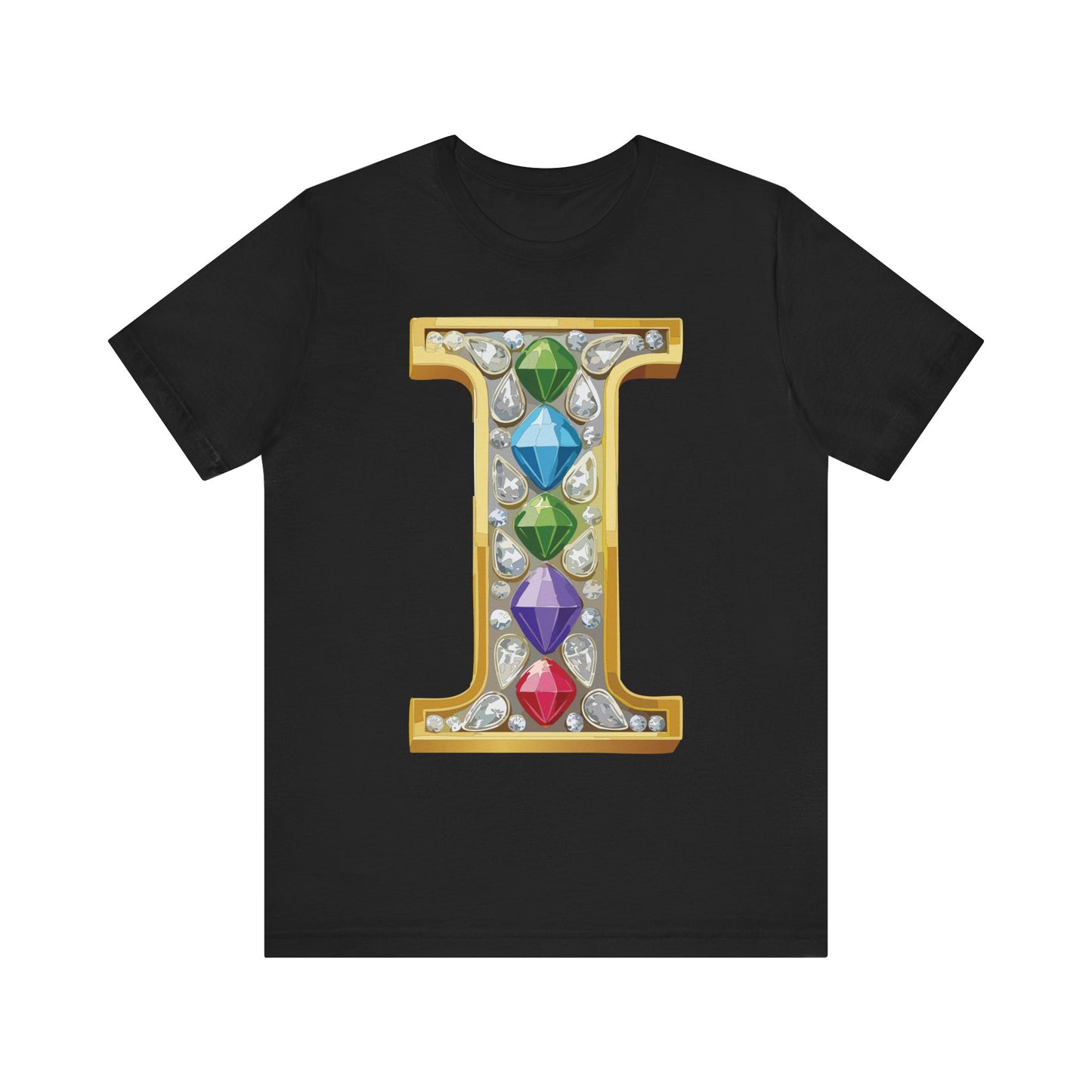 Letter Shirt, Shirt with Letters, Tee Shirt with Gold Letter, Shirt with Antique Letters